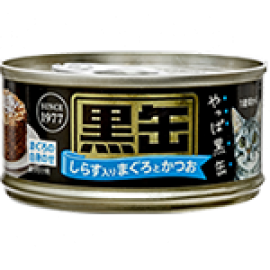 Aixia 黑缶 - 吞拿魚+鰹魚+白飯魚 80g x 1箱 (48罐)